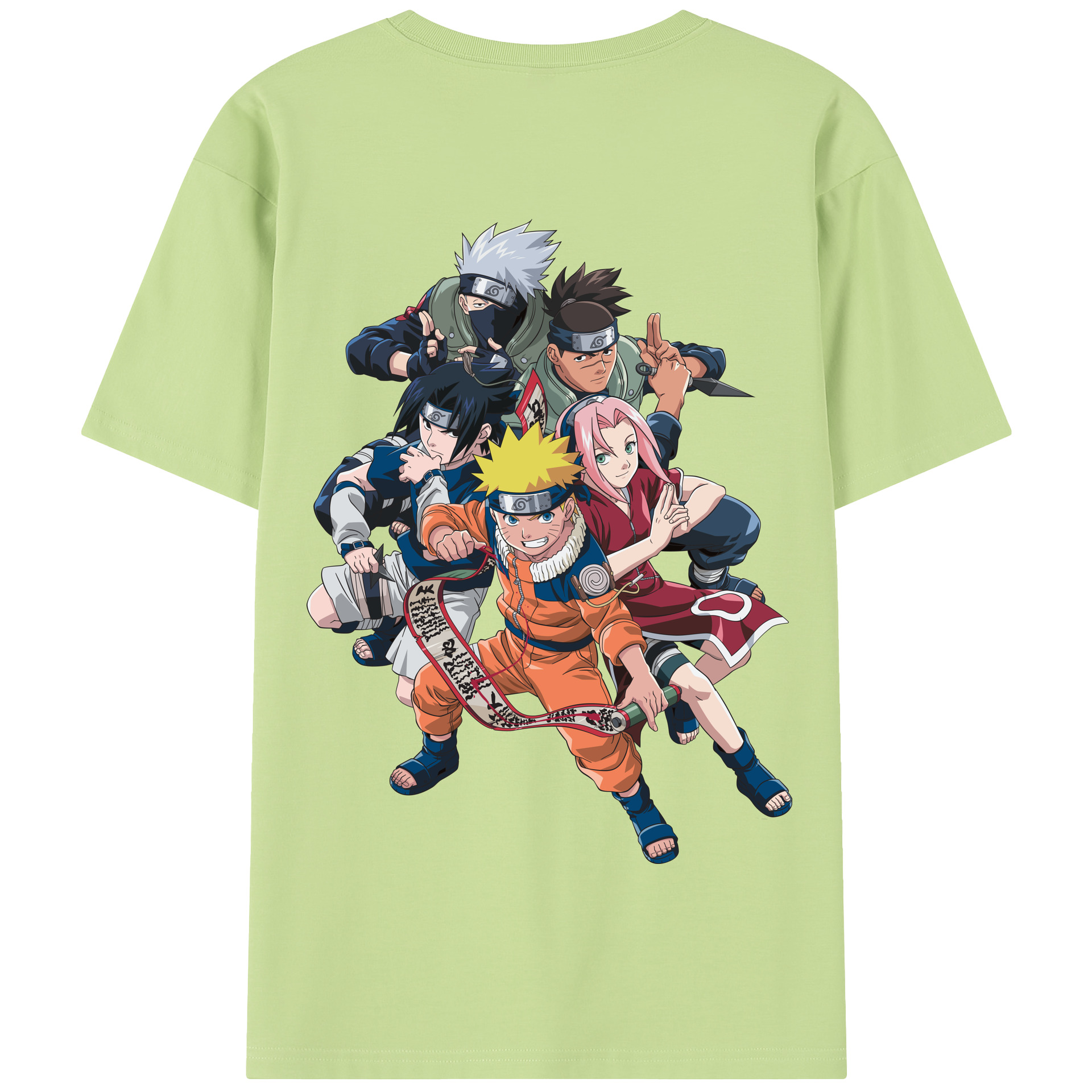 （画像用） NARUTO -ナルト- うずまき ナルト Uzumaki Naruto 綿100％半袖Tシャツ（背面プリント）